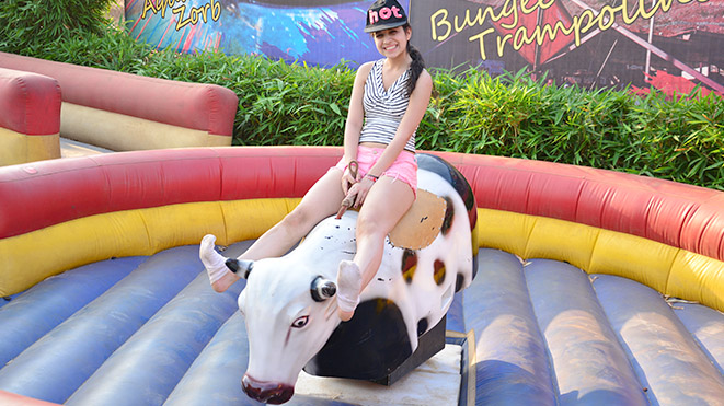 Must Try Rodeo Bull Ride at Della